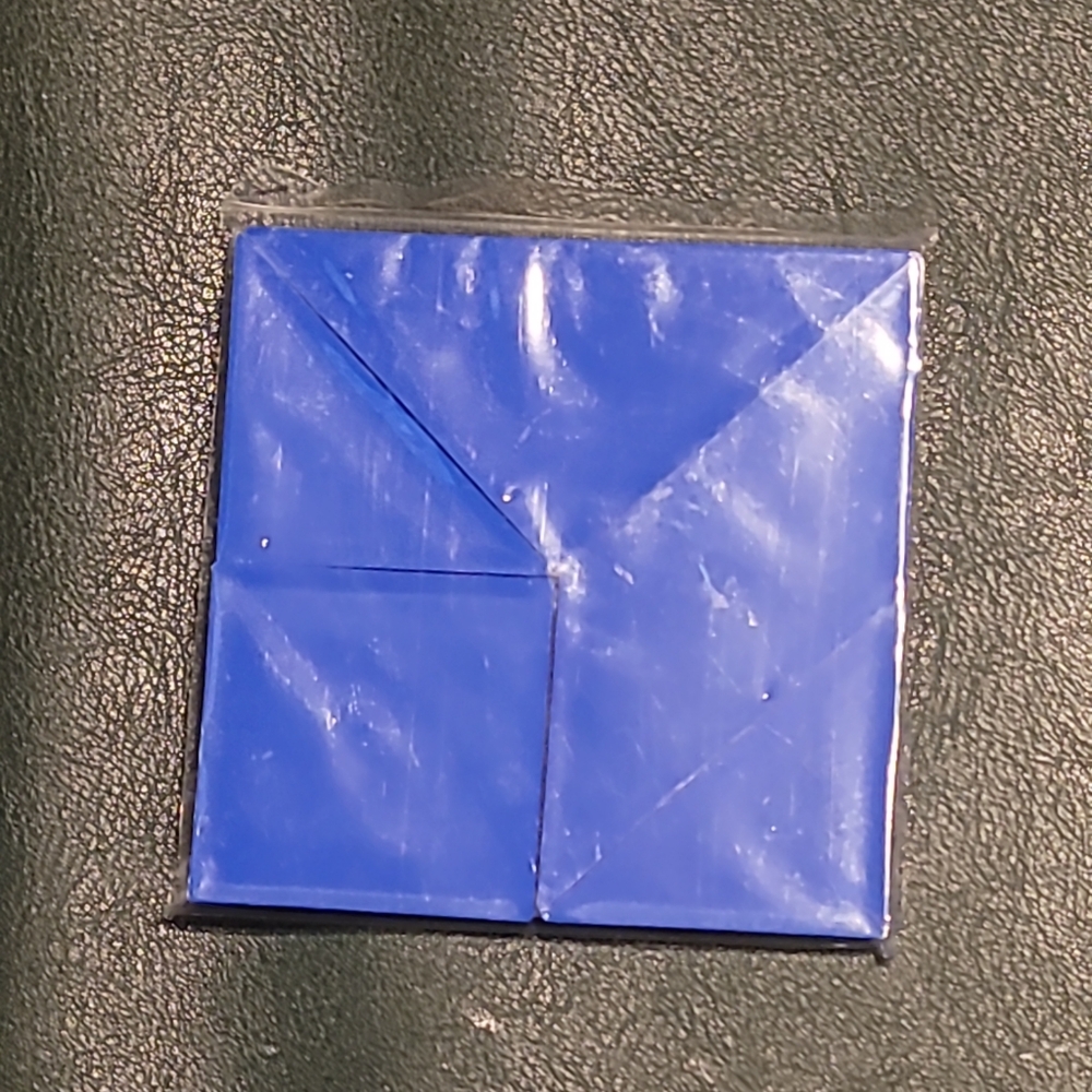 Tangram Chinese Puzzle Game Problem Solving Skills 7 Pieces - Blue